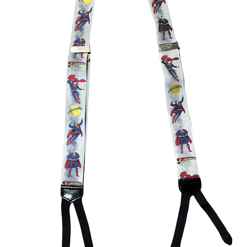 Vintage rare Marvel Superman Superhero Suspenders – Adjustable – Comic Print